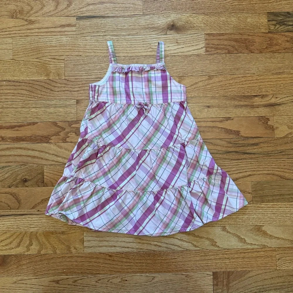 Genuine Kids by Oshkosh Purple Plaid Dress Size 2